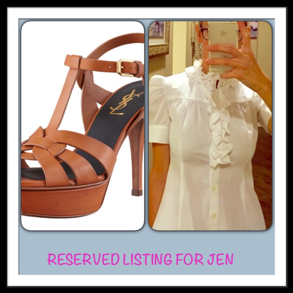 Bundle YSL shoes & DVF blouse