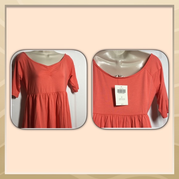 Babydoll Top by Boston Proper in Apricot color, NEW ✔️ - Picture 2 of 8