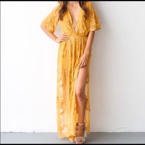 Honey punch lace dress