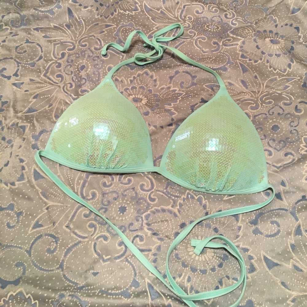 Sea foam green bikini top