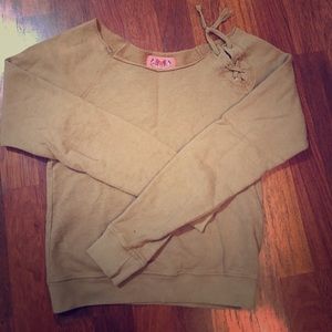 Juicy Couture Cut Off Sweat Shirt
