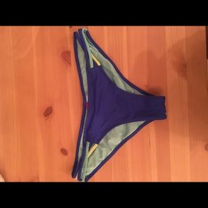 Blue bathing suit bottoms