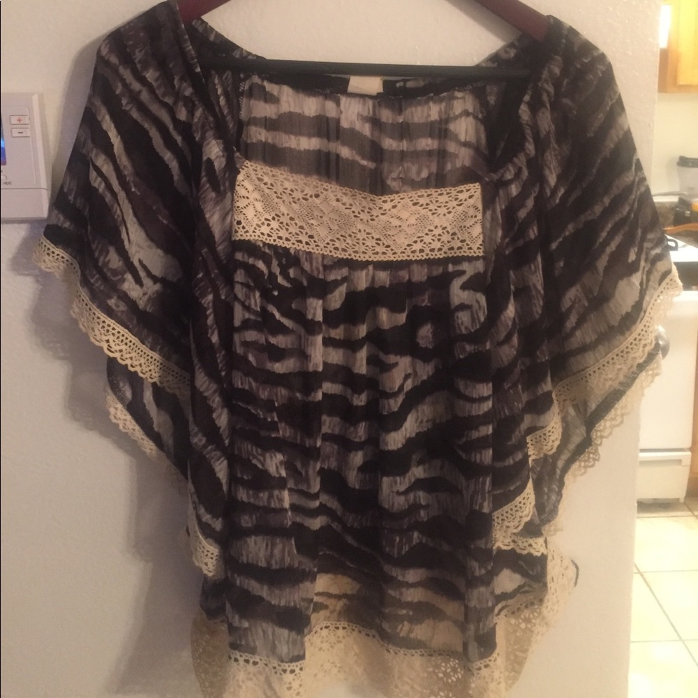 Women's Zebra Striped Blouse