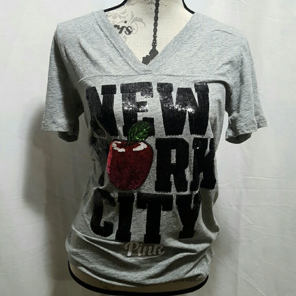 PINK Victoria's Secret Tops - 👄PINK VICTORIA SECRET sequin NEW YORK