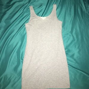 Heather grey fitted dress