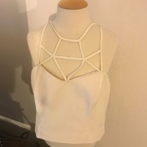 Keepsake the label cream bandeau top