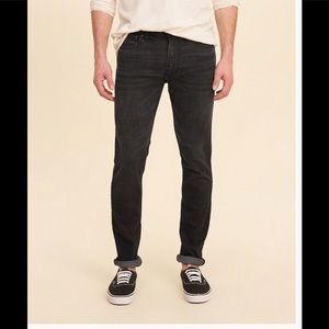 Hollister dark gray super skinny jeans guys 30x32