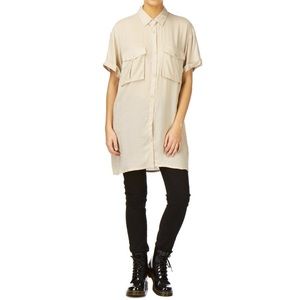 Cheap Monday Cassiopeia shirt dress, cream.