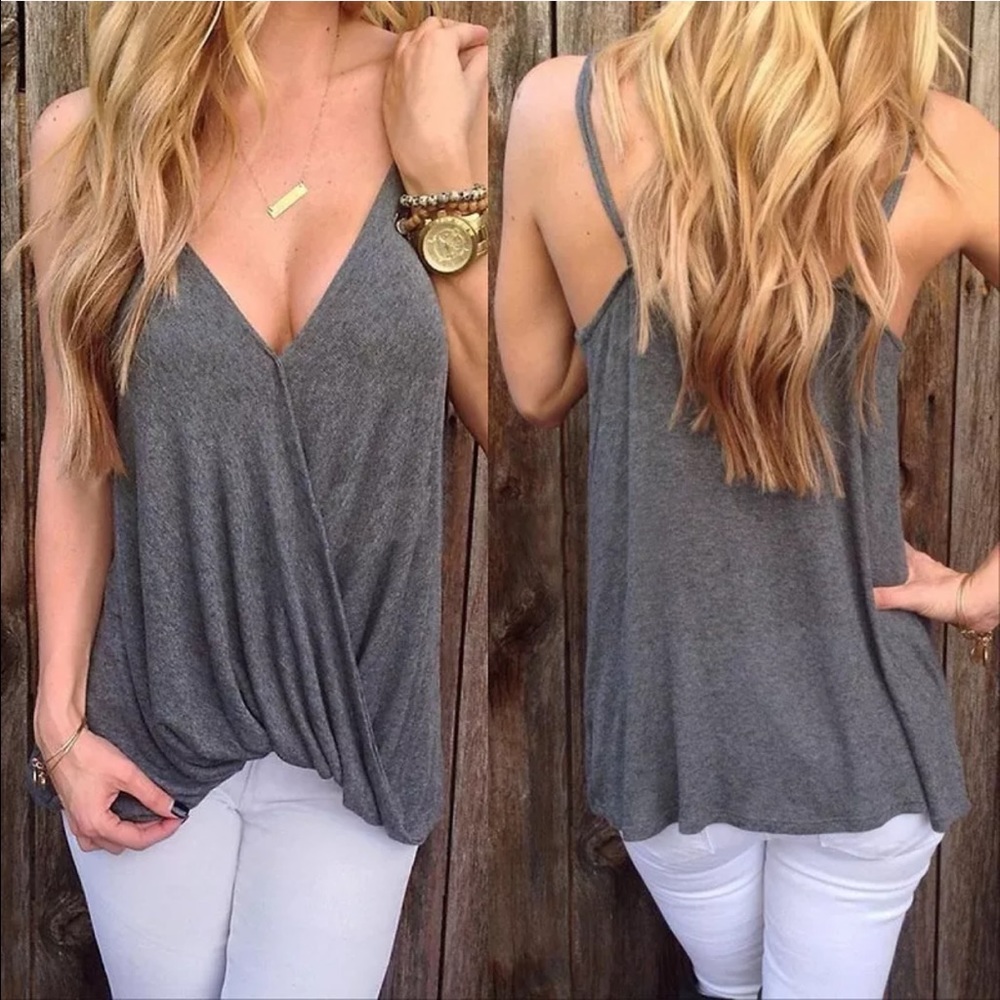 NWT SEXY BLACK TWIST TANK TOP - Picture 3 of 3