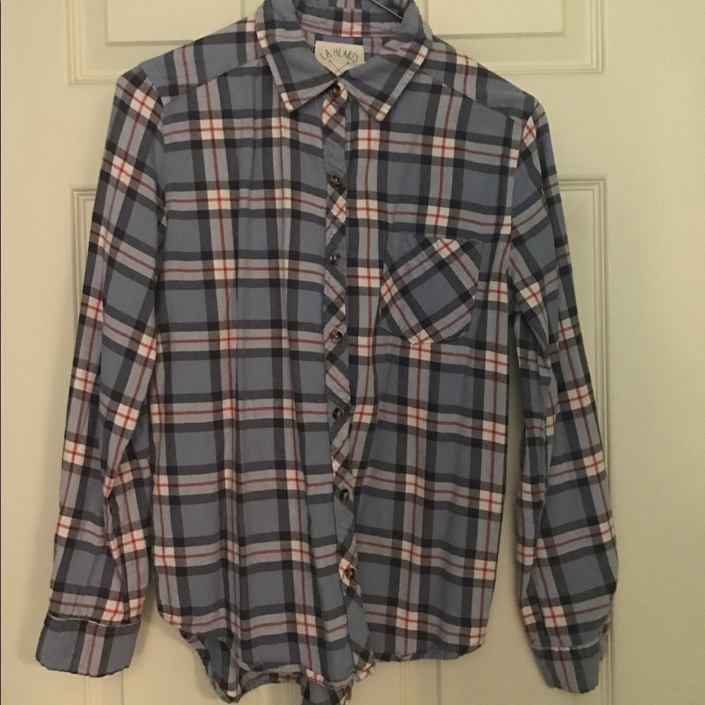 thin purple flannel