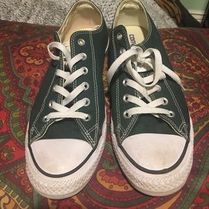 GREEN CONVERSE ALL STAR MENS 8 WOMENS 10