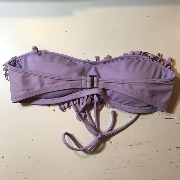 Hollister Lavender Fringe Bikini Top - Picture 2 of 3