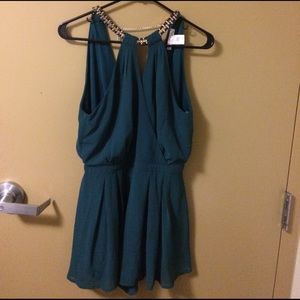 Teal Romper