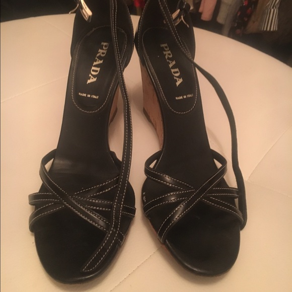 Prada black wedges - Picture 1 of 4