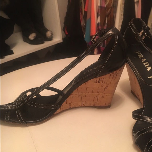 Prada black wedges - Picture 2 of 4