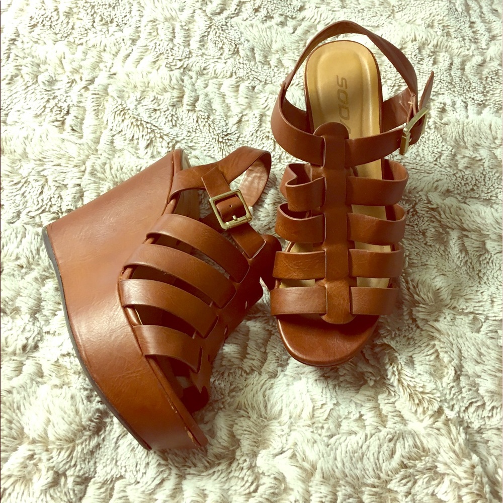 Strappy Wedges