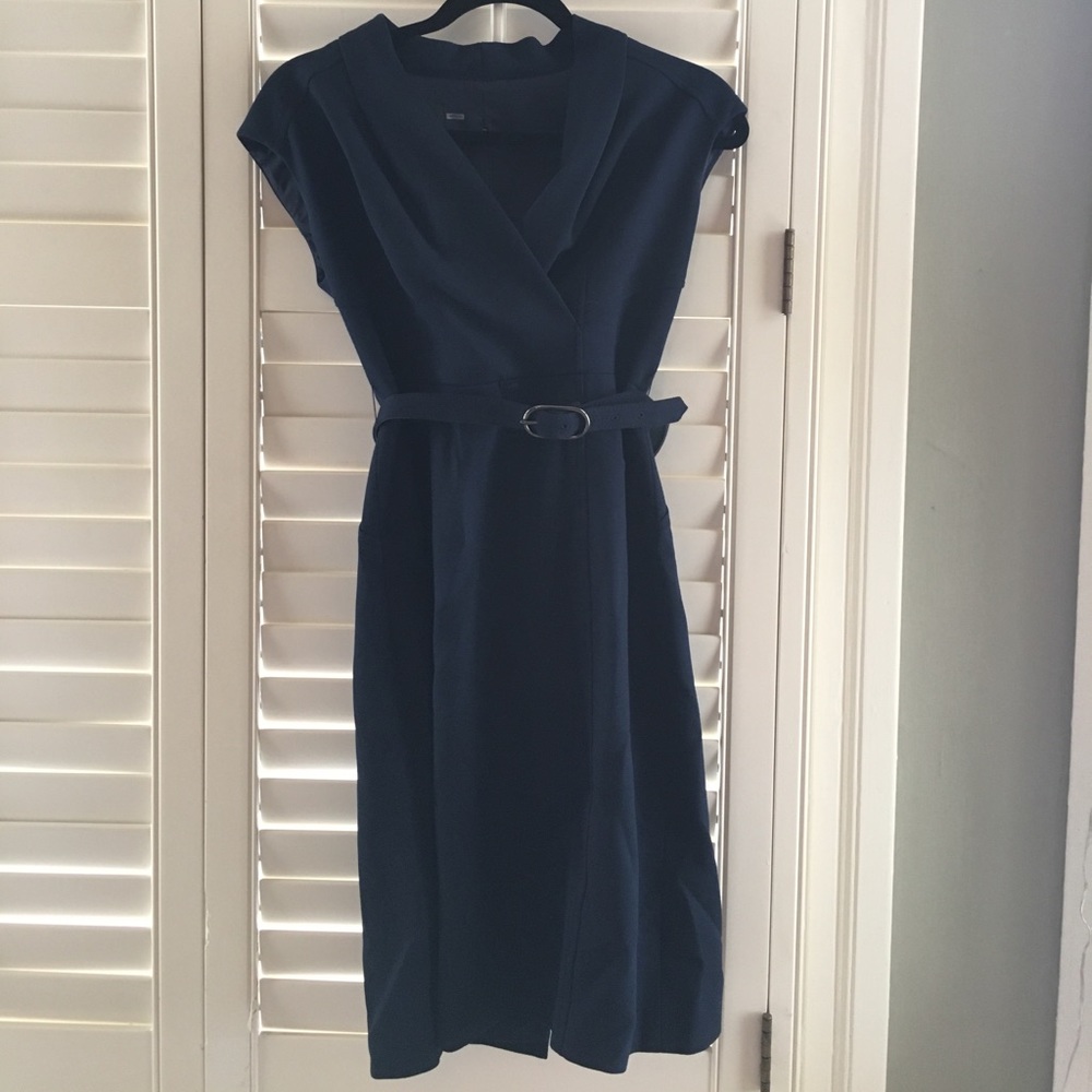 Sophisticated belted dress