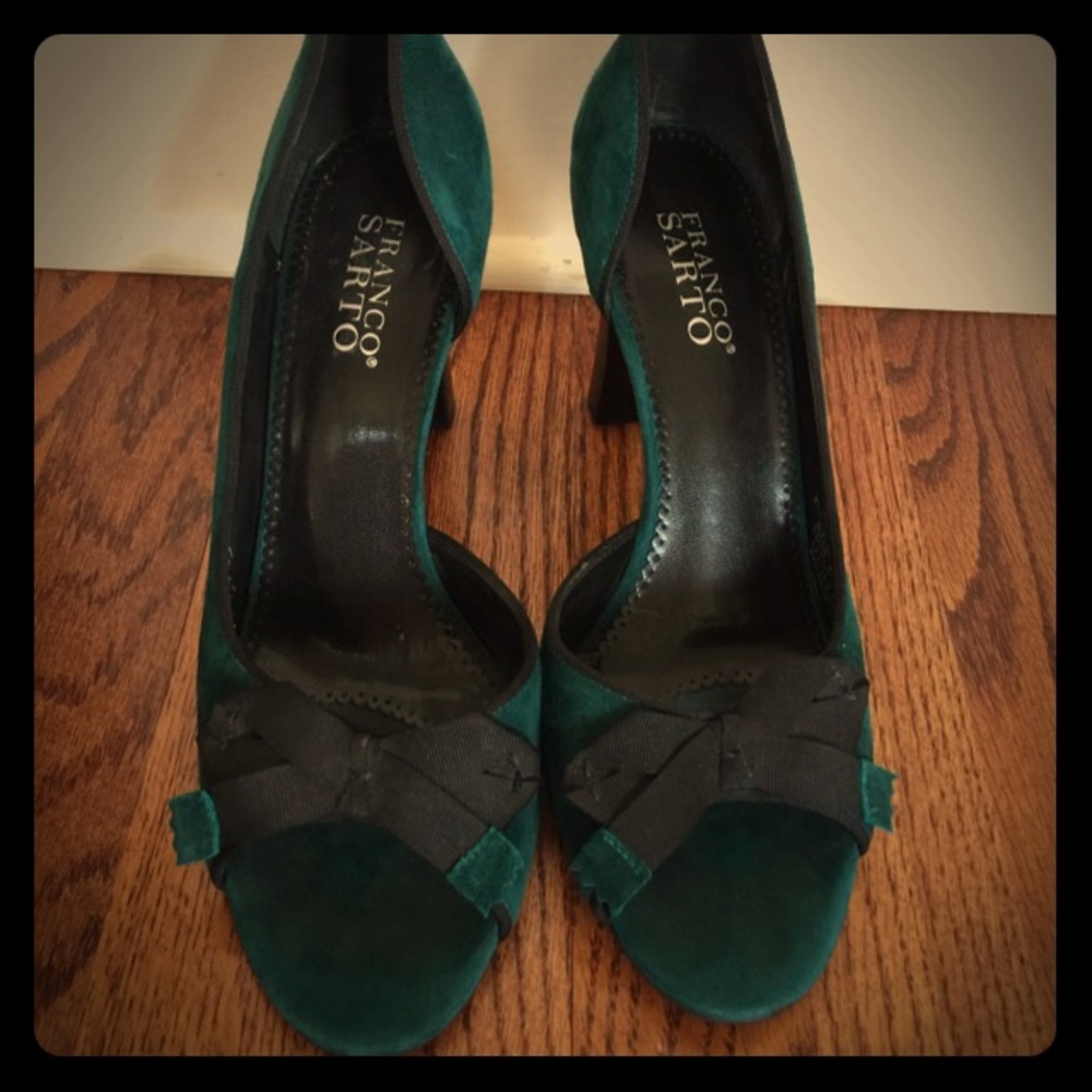 Franco Sarto Green Dressy Heels