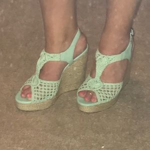Lucky Brand Crochet Wedges