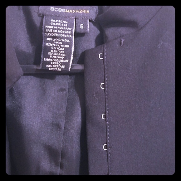 BcbgMaxazria mandarin collar blazer - Picture 3 of 4