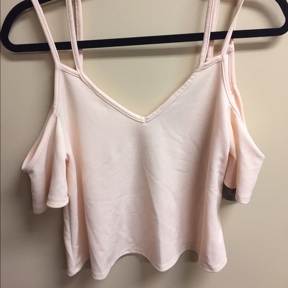 Charlotte Russe Off The Shoulder Top in Light Pink - Picture 1 of 3