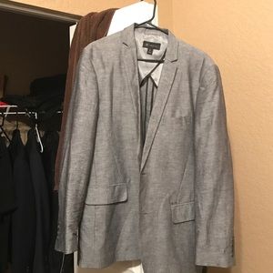 INC Gray men's suit jacket.