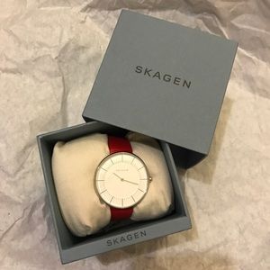 Skagen Leather Watch