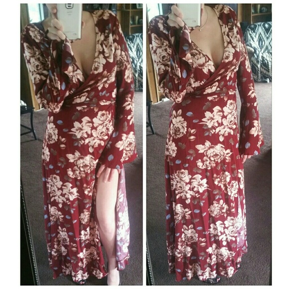 Cotton Candy LA Dresses & Skirts - NEW Floral Wrap Maxi Dress