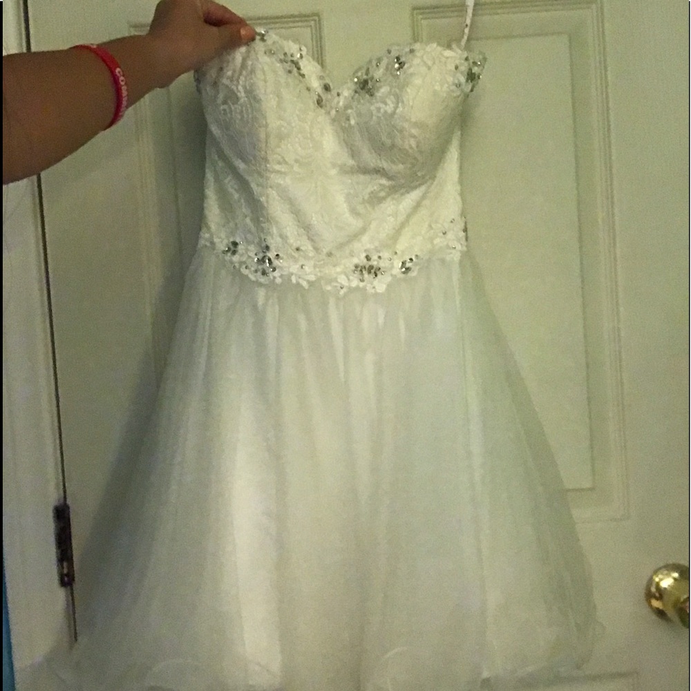 White sweet 16 dress
