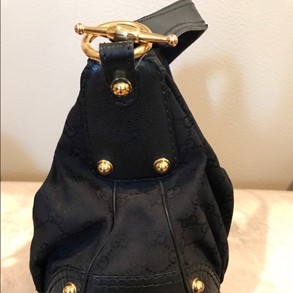 Gucci Gg canvas and leather hobo tote - Picture 2 of 10