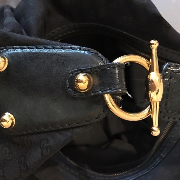 Gucci Gg canvas and leather hobo tote - Picture 7 of 10