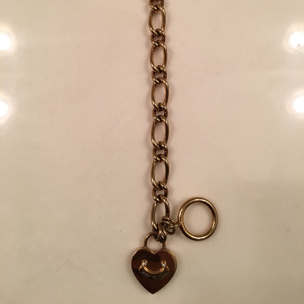 Juicy Couture gold charm bracelet