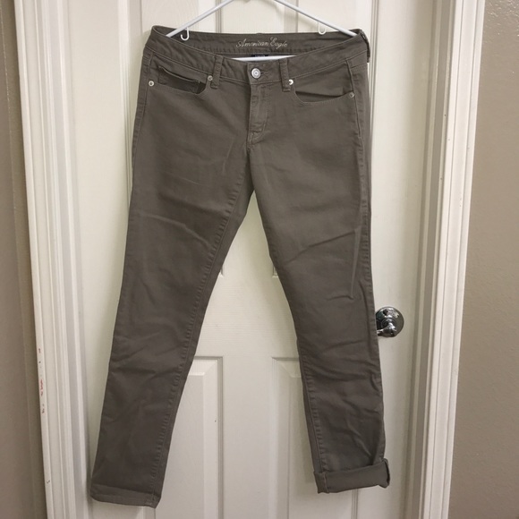 American Eagle brown stretch pants - Picture 1 of 4
