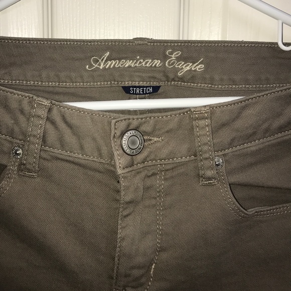 American Eagle brown stretch pants - Picture 2 of 4