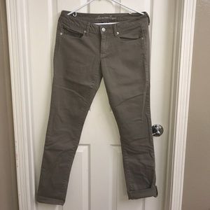 American Eagle brown stretch pants