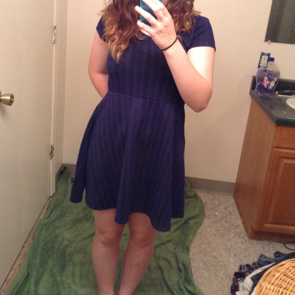 Dark blue dress