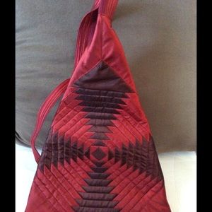 Thai silk cross body .