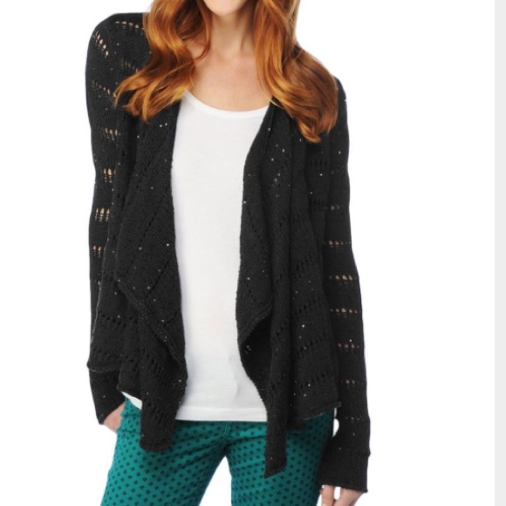 Versailles sequin wrap sweater. Size xs and L.