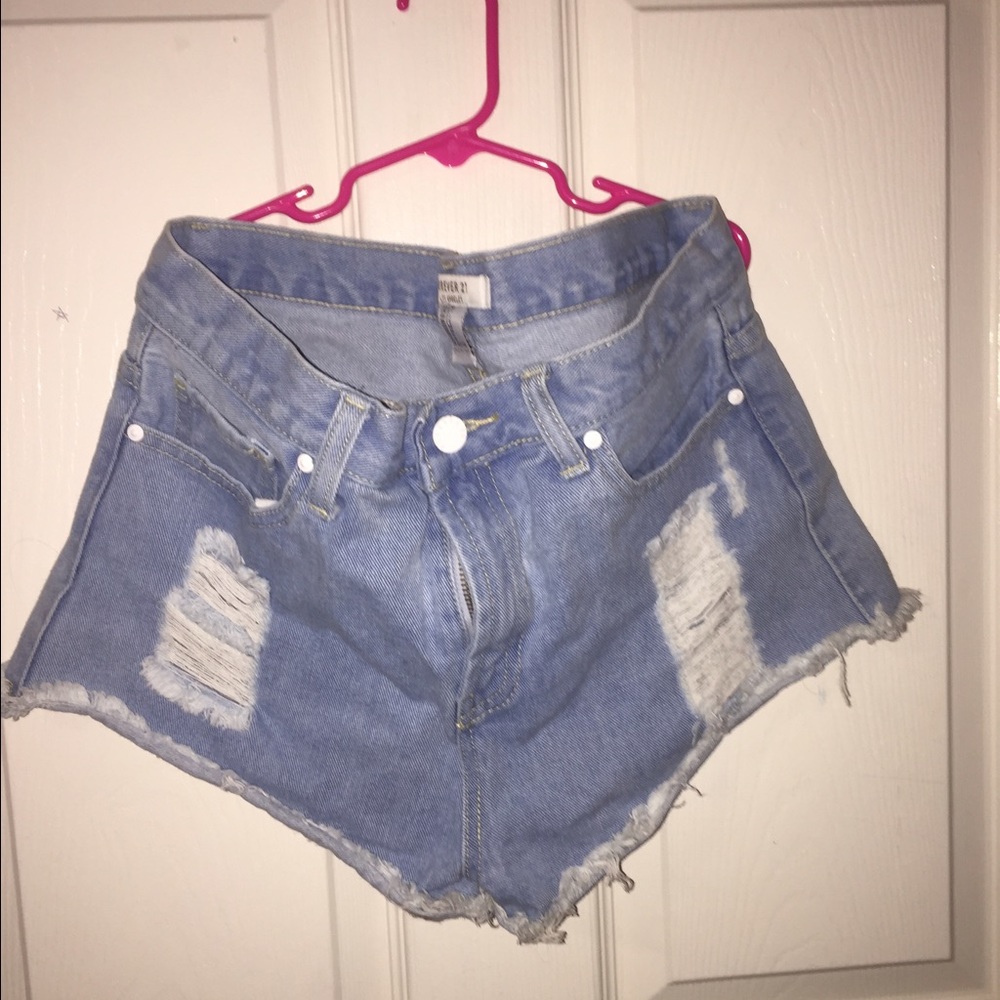 distressed shorts