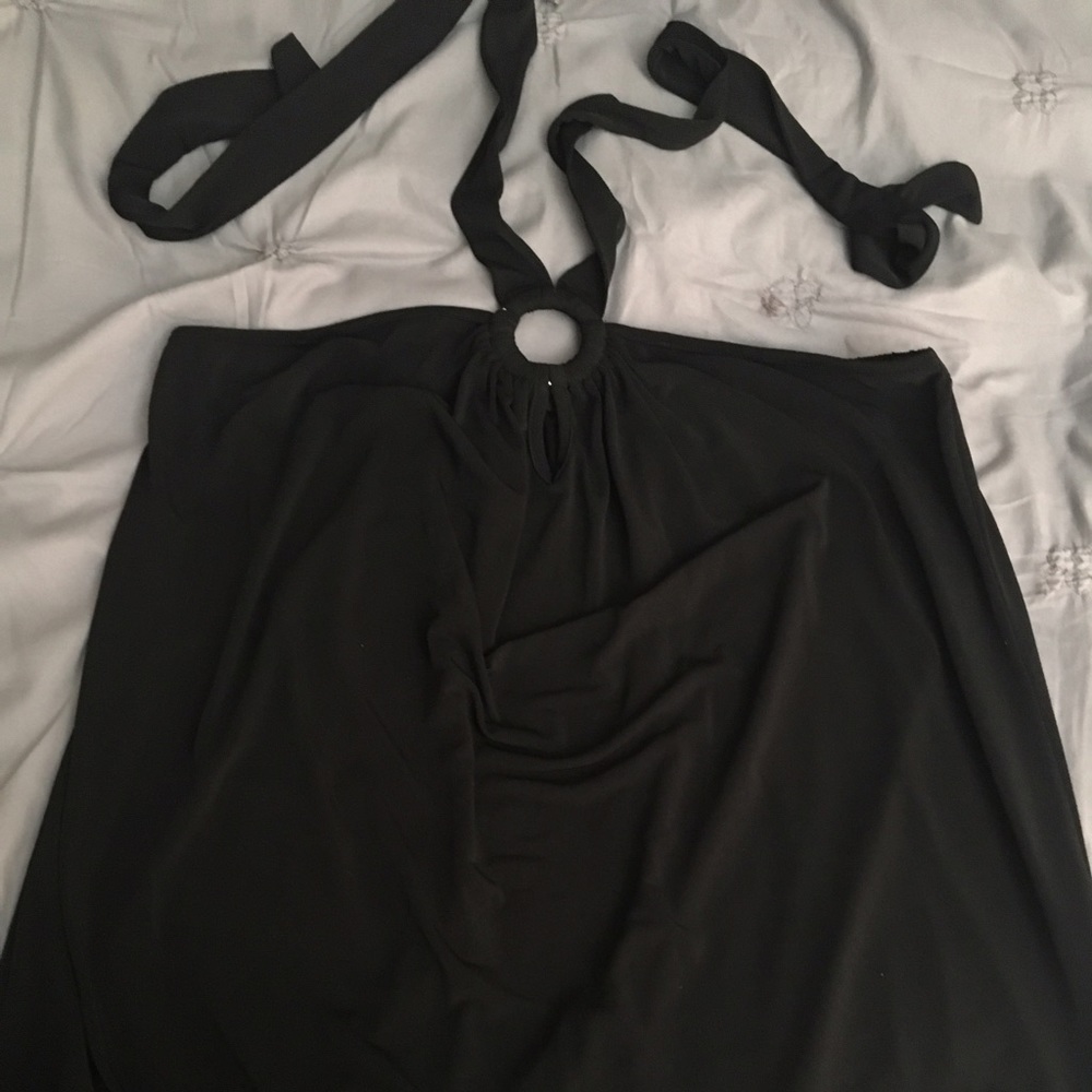 Black halter top