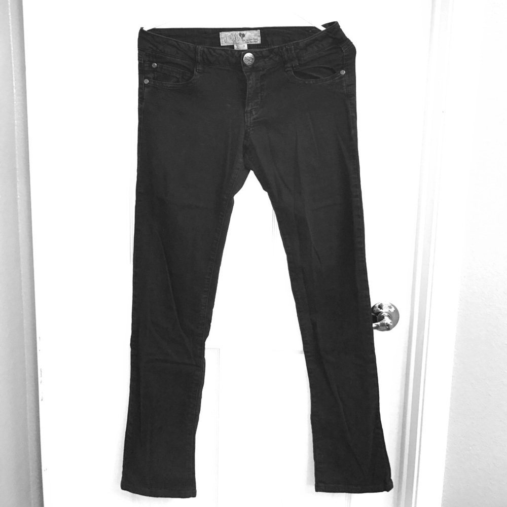 Black stretch pants