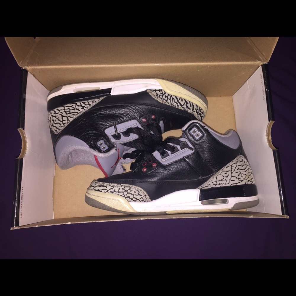 Black cement 3's
