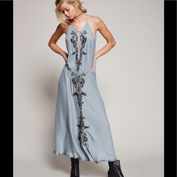 Free People Dresses & Skirts - NWT Free People Blue Bungalow Slip Maxi Dress M