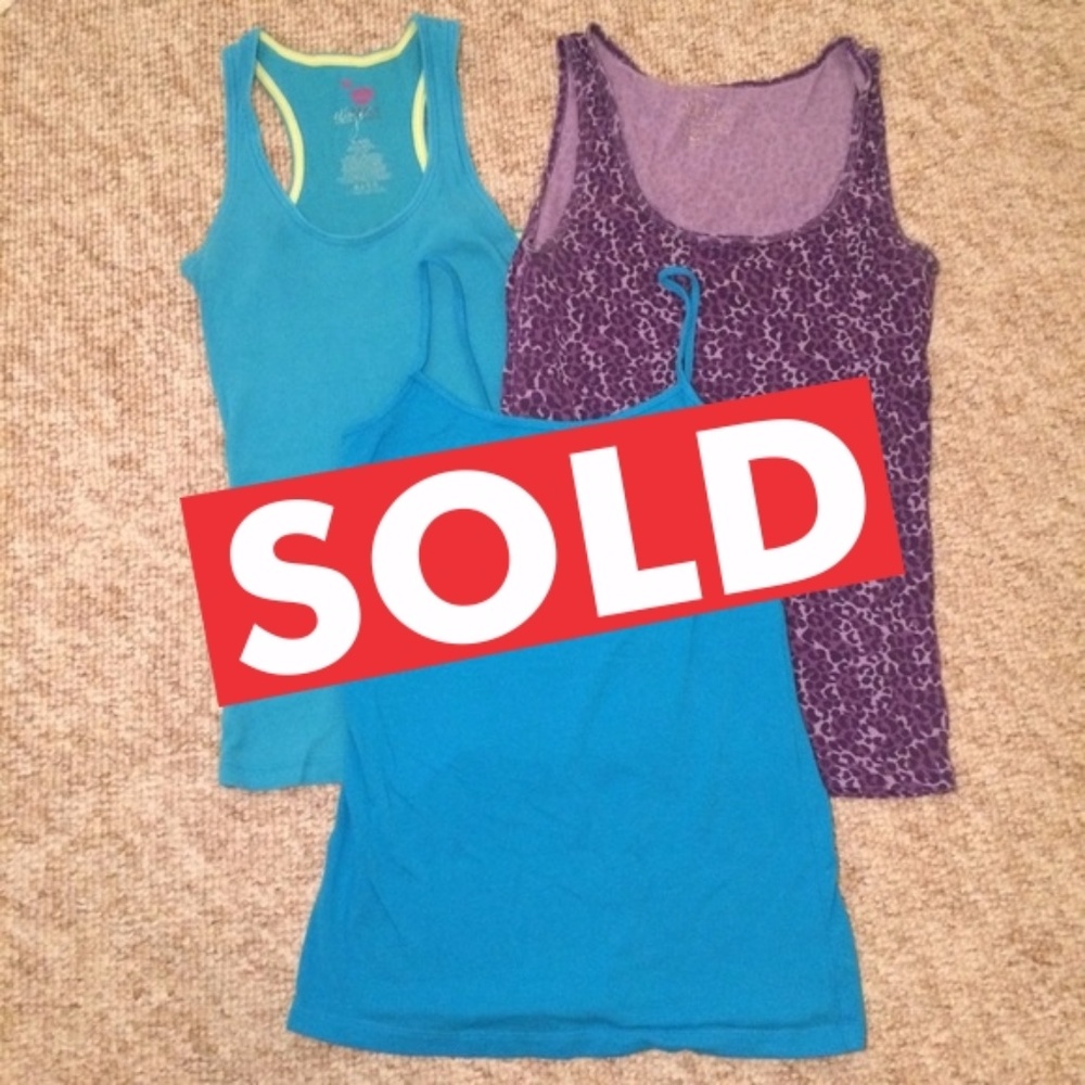 3 pack bundle of camisole tank tops