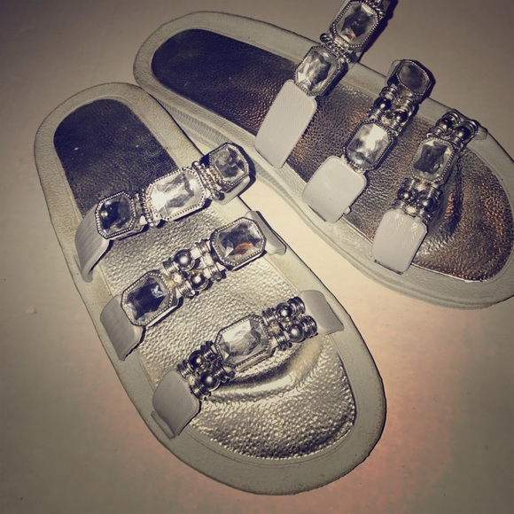 Slide Sandal with Bling, Size 6 - Picture 1 of 5