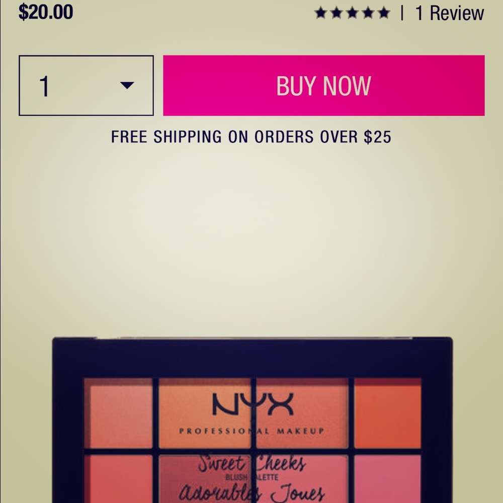 NYX SWEET CHEEKS PALLET