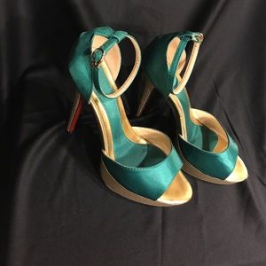 Emerald Green Stiletto high heels 👡😍