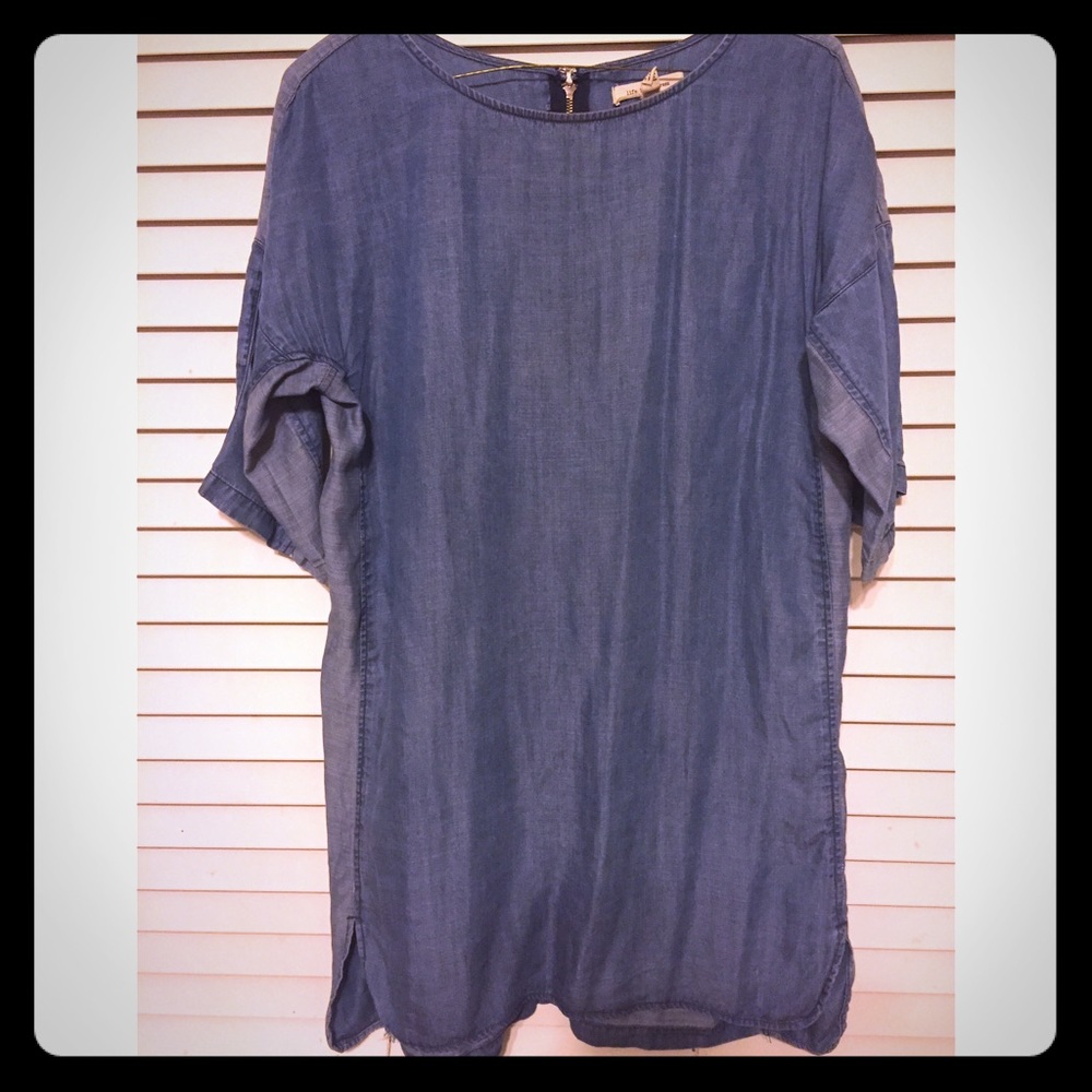 Denim Quarter Sleeve Dress