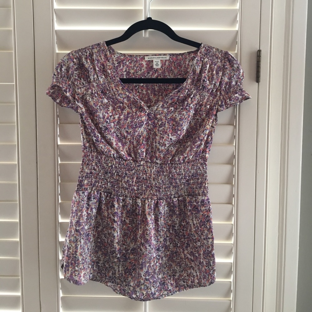 Purple floral top