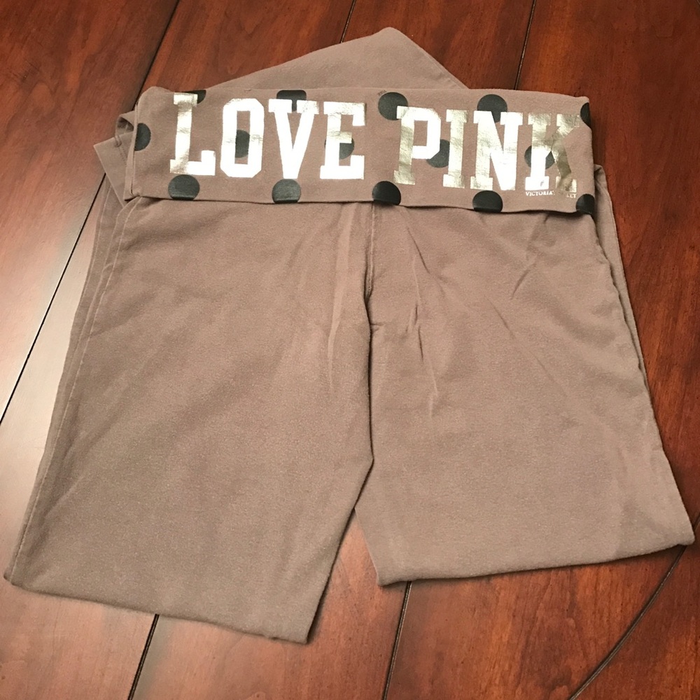 Victoria Secret Pink Grey Bootcut yoga pants